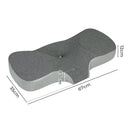 Dreamz Memory Foam Pillow Pillowcase Neck Shoulder Support Pain Cervical Grey