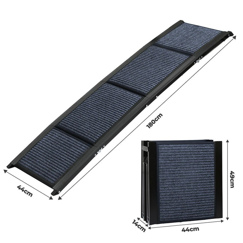 Pawz Dog Ramp For Car SUV Pet Dog Stairs Steps Ladder Travel Foldable Portable