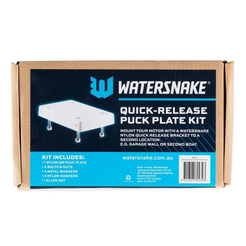 Watersnake Nylon Quick Release Puck Plate Kit - Electric Motor Storage Solution