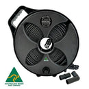 FLAT-OUT 9m Sullage Hose on Black Multi-Reel 25mm