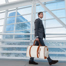 Slimbridge Garment Bags 2 in 1 Hanging Suit Convertible Travel Duffle Beige