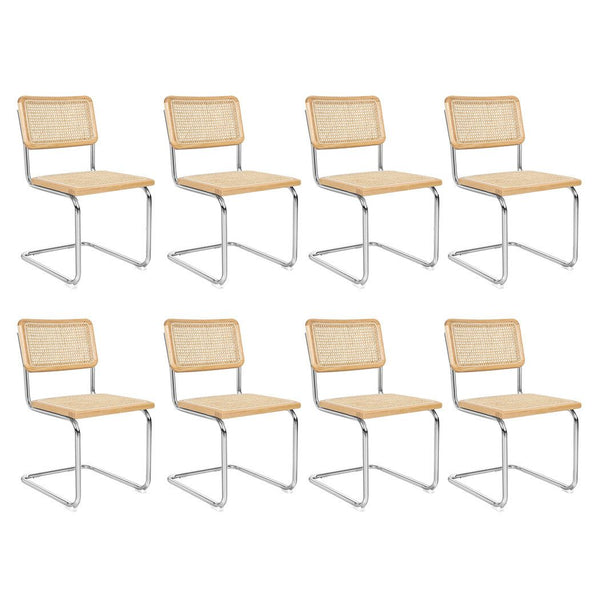 Levede 8x Rattan Chair Dining Chairs Cesca Replica Cantilever Modern Backrest