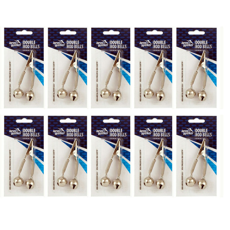 Jarvis Walker Double Rod Bells X 10 - Fish Bite Alert (pack of 10)