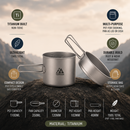 TERRAN 2-Piece Titanium Pot and Pan Cook Set