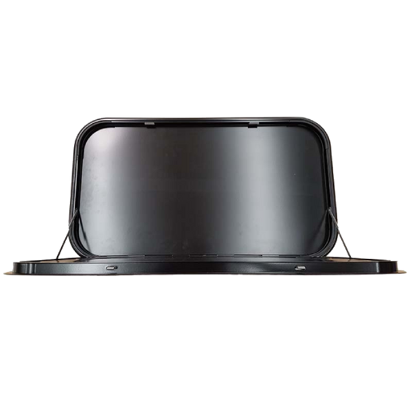 Caravan Picnic Table Black 800x450mm, 25kg capacity