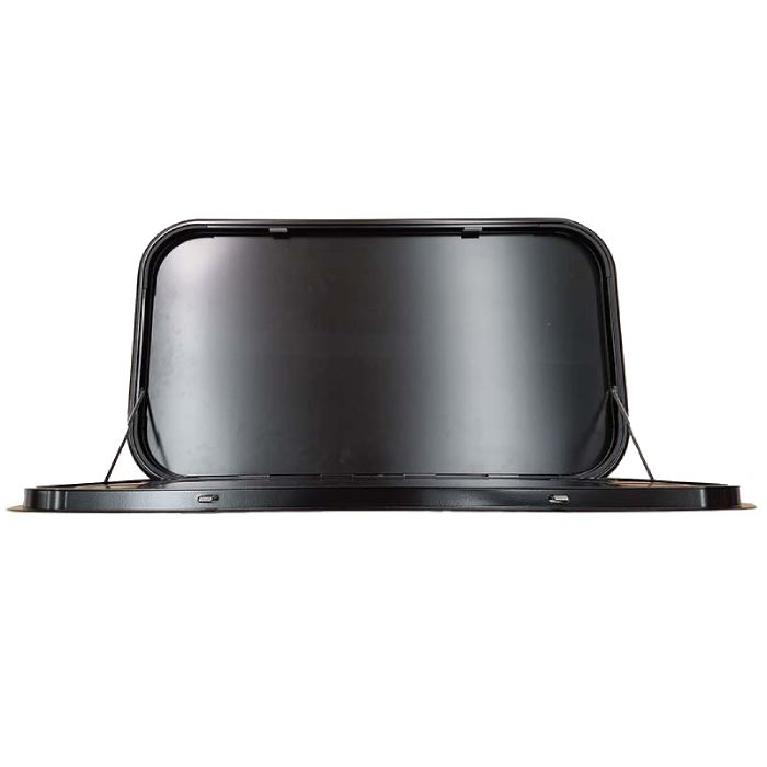 Caravan Picnic Table Black 800x450mm, 25kg capacity