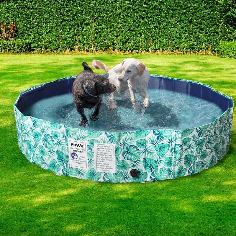 Pawz 100cm Pet Dog Swimming Pool Cat Portable Bath Tub Shower Washing Folding