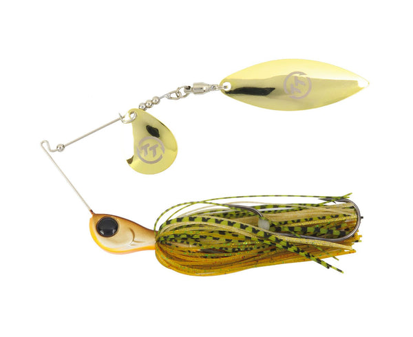 TT Lures 5/8oz Vortex+ Spinnerbait Fishing Lure - SOMERSET GOLD