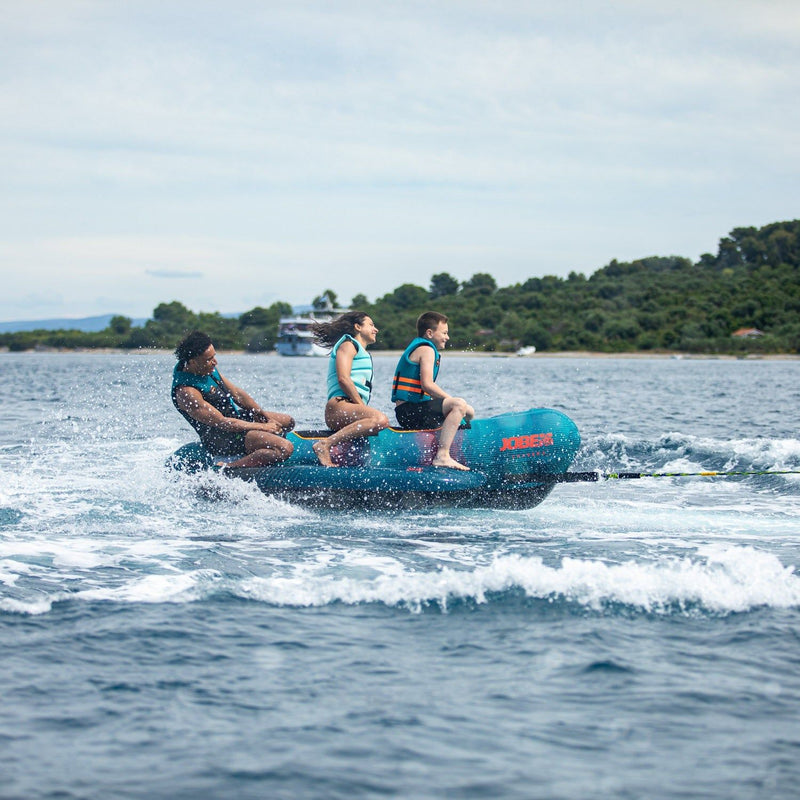 Jobe Chaser 3-Person Hot Dog Style Inflatable Towable Ski Tube