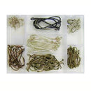 Surecatch 140 Piece Assorted Fishing Hook Pack in Tackle Box