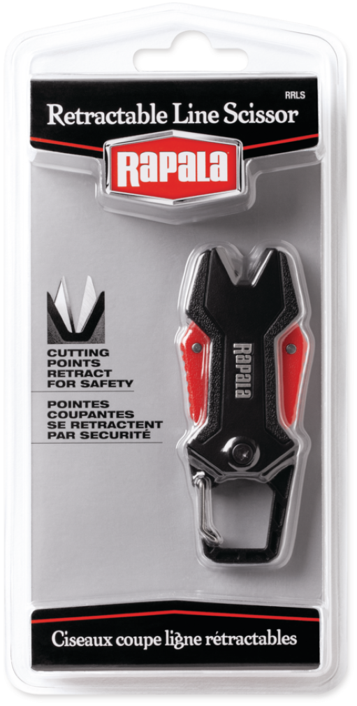 9cm Rapala RCD Retractable Fishing Line Scissors with Built-In Carabiner