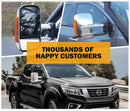 SAN HIMA Extendable Towing Mirrors Gen1 fit Nissan Navara D23 NP300 2015-On Chrome