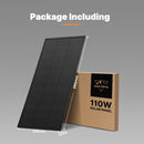 San Hima 110W PERC Solar Panel Kit Mono Multi-busbar Bypass Diode Tech 5MM