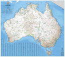 Australia Handy Map - 745x620 - Laminate paper in a tube