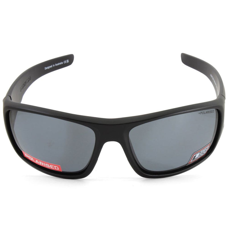 Dirty Dog Muffler Satin Black/Grey Polarised Men's Sunglasses