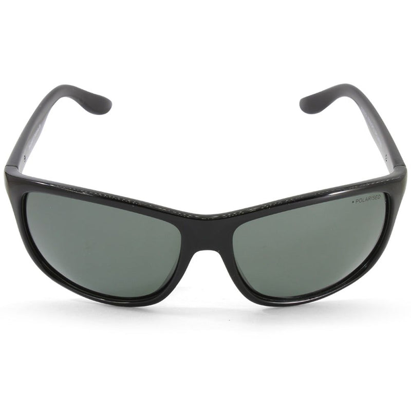 Dirty Dog Quench Polished Black/Green Men's Polarised Sports Sunglasses