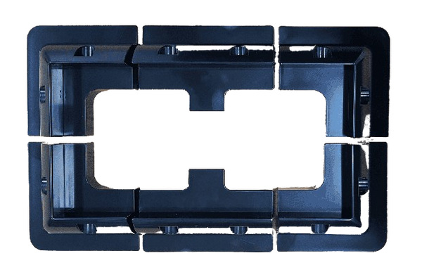 ABS Solar Panel Brackets, Set of 6 (Black)