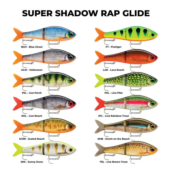 Rapala Super Shadow Rap Glide 11cm Jointed Swimbait Lure
