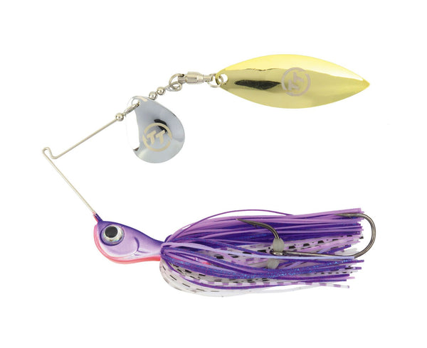 TT Lures 5/8oz Vortex+ Spinnerbait Fishing Lure - PURPLE MAUVE