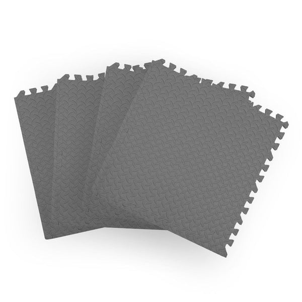 Bopeep EVA Foam Kids Play Mat Floor Kid Crawling Interlocking Home Grey 60x60