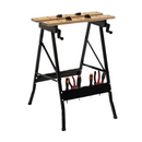 Folding Woodworking Workbench Tool Table with Storage