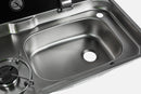 NCE CAN 2 Burner Gas Stove & Sink Right