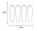 KELTY Wireless 4 Tent Footprint Floor Tarp (Portable Picnic Mat)