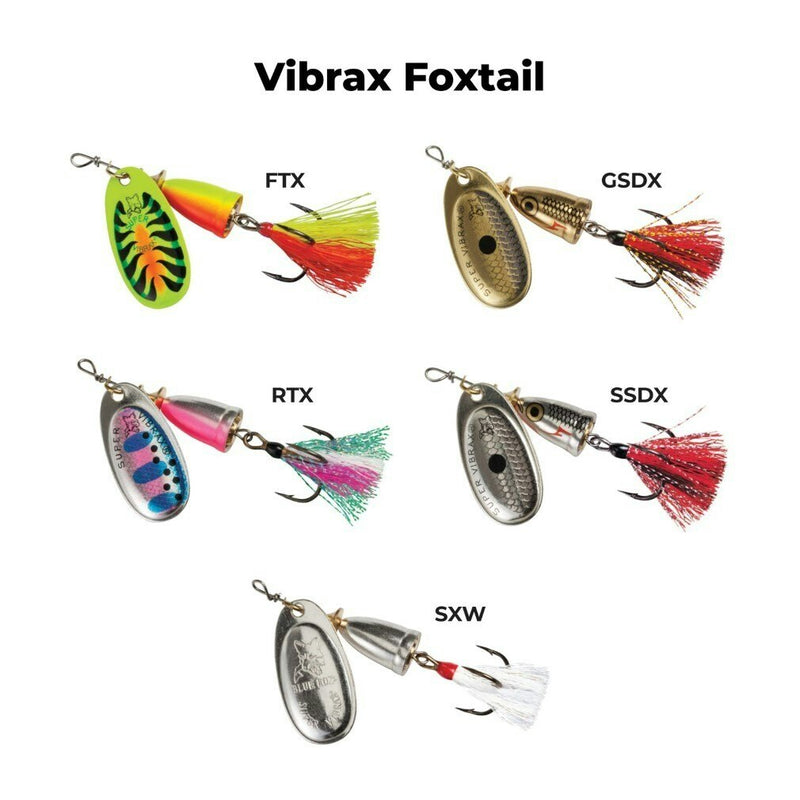 Size 1 Blue Fox Vibrax Foxtail 4gm Spinner Lure