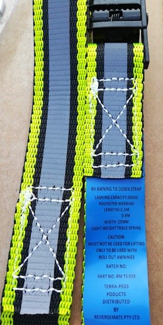 Caravan Awning Reflective Tie Down Straps Tents Camping