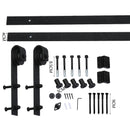 2m Antique Classic Style Single Sliding Barn Door Hardware Track Roller Kit