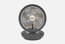 NCE 12V Oscillating Fan With Light Grey