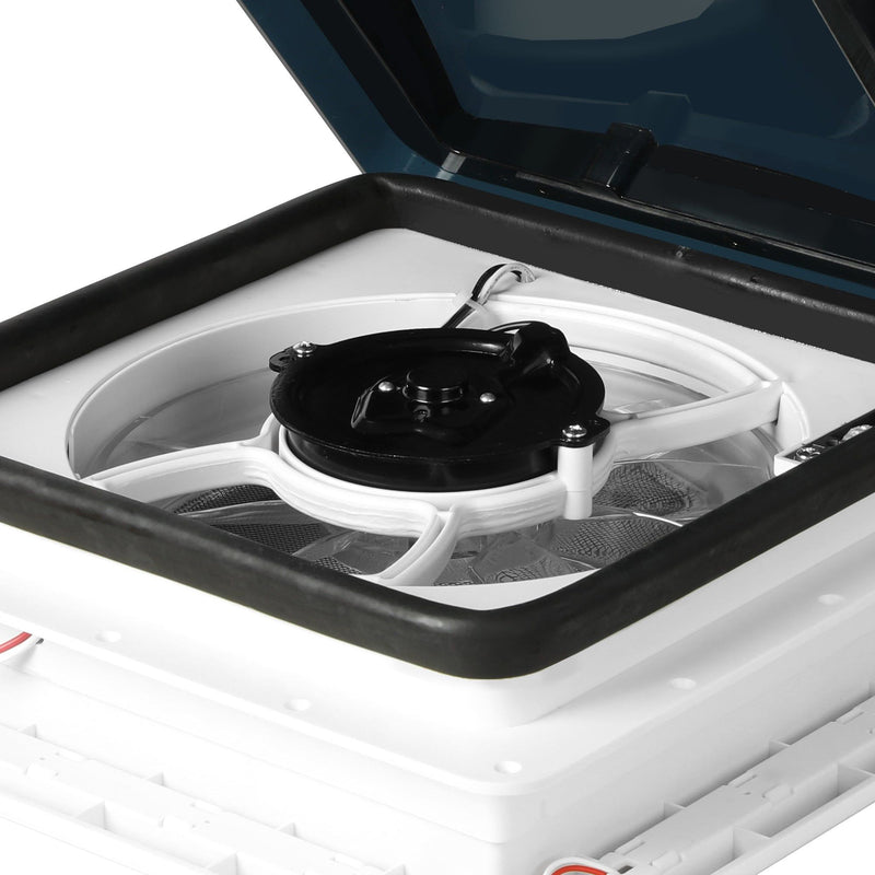 Manan Caravan RV Skylight Roof Vent Hatch Air Exhaust Fan LED Light 280 x 280mm