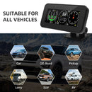 M60 Digital Speed Slope Meter GPS Speedometer & Compass Black