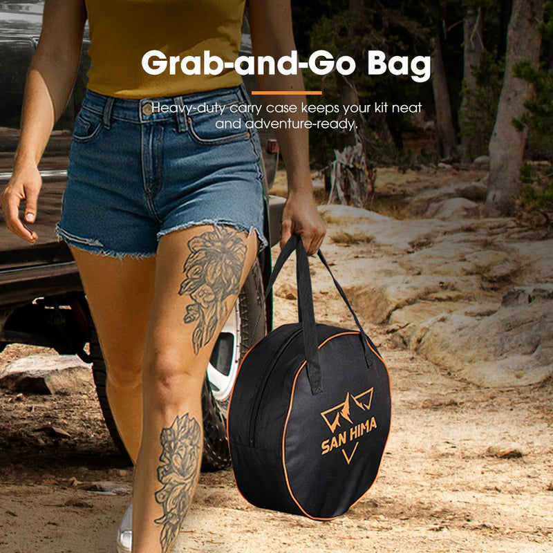 San Hima 4-Way Digital Tyre Inflator Car Air Compressor 250 PSI Tire Gauge Hose