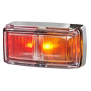Narva 98002c 9–33 Volt LED Side Marker Lamp (Red/Amber) With Chrome Base And 0.5M Cable