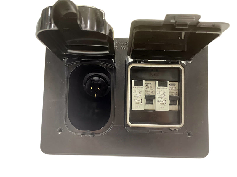 15A POWER INLET RCBO PROTECTED