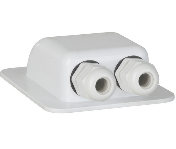 White ABS Solar Cable Entry Point HS-8866