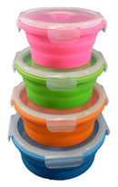 Collapsible Silicone Containers Round Set - 4 Pack
