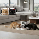 Pawz 5L Automatic Pet Feeder Double Camera Cat Dog Smart Wifi App Food Dispenser