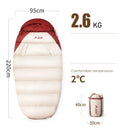 3-4 Season Wearable Sleeping Bag Lightweight Waterproof White