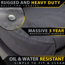 Toyota HiLux 7th Gen Retro Canvas Rear Row Seat Covers (In Stock)