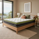 Dreamz Double Cooling Mattress Pocket Spring Euro Top Bed Foam 7 Zone 30cm
