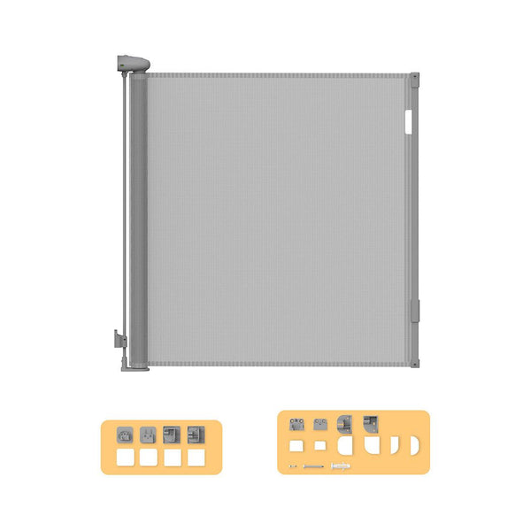 Bopeep Baby Safety Gates Adjustable Retractable Pet Dog Stair Doorways Guard 150