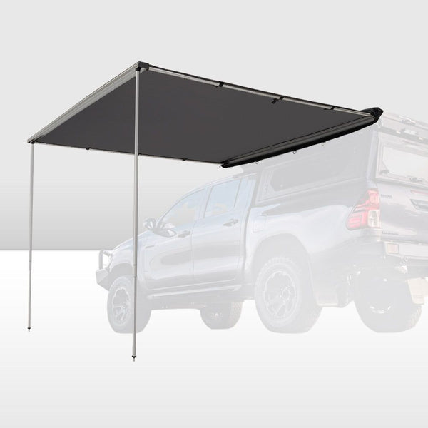 San Hima Car Side Awning 1.4x2m Pull-out Telescoping Poles Waterproof Camping