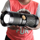 Tactical Flashlight Rechargeable Zoomable 8 Modes