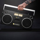 We Are Rewind Getto Blaster Cassette Player & Recorder - Curtis, Black