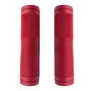 Bulletproof Coloured Rubber Mountain Bike Grips 130mm with Closed Ends Red