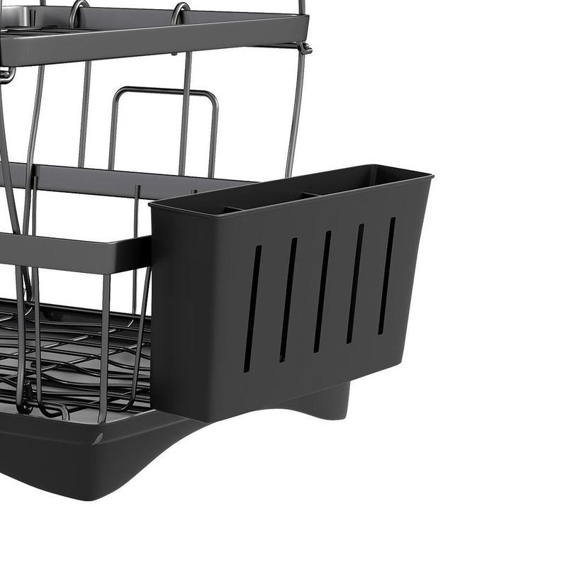 Toque Dish Drying Rack 3 Tier Plate Cup Drainer Cutlery Holder Kitchen Organizer