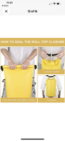 Diesel Yellow Scrunnel Funnel+ 20Litre PVC Air Tight Bag Combo.