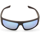 Dirty Dog Sharky Satin Black/Grey-Ice Blue Mirror Polarised Men's Sunglasses